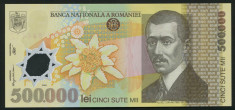 ROMANIA 500000 LEI 2000 ( 2004 ) semnatura ISARESCU PERFECT UNC foto