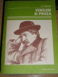 Myh 531 - VERSURI SI PROZA - ALEXANDRU VLAHUTA - ED 1986