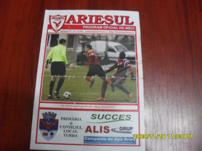 program Ariesul Turda - CSM Rm . valcea