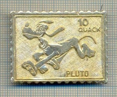 MEDALIE Y88 -PLACHETA-EMISSIONE SPECIALE DELLE POSTE DI PAPEROPOLI-PLUTO-DISNEY