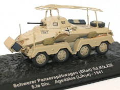 Macheta tanc Schwerer Panzerspahwagen Agedabia - Libya - 1941 scara 1:72 foto