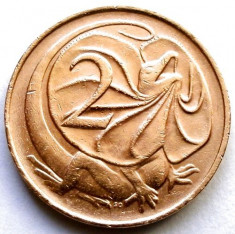 AUSTRALIA , 2 CENTS 1967 , DRAGONUL ZBURATOR !!! foto