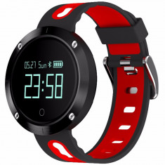 Smartwatch Monitorizare Tensiune IP68 Rosu Negru foto