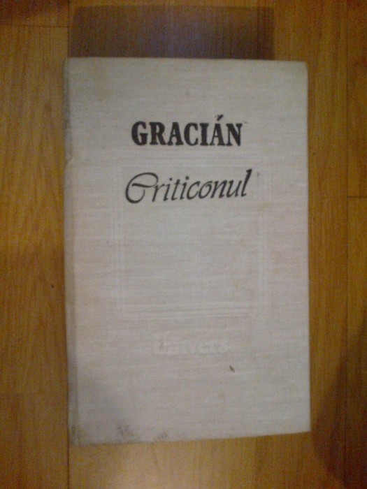 z1 CRITICONUL - GRACIAN