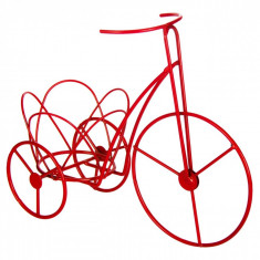 Suport metalic pentru flori Bicycle Red foto