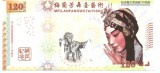 RARR : CHINA - FANTASY NOTE - 120 YUAN 2014 , OPERA DIN BEIJING 120 ANI - UNC