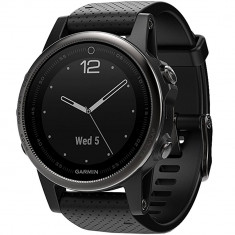 Smartwatch Fenix 5s Sapphire Edition Otel Inoxidabil Negru foto