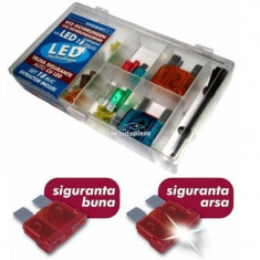 Set 18 sigurante fuzibile mini/standard/maxi cu led RO GROUP EL1613 foto