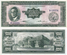 FILIPINE 200 pesos 1949 UNC!!! foto