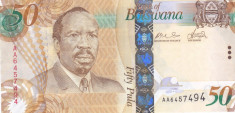 Bancnota Botswana 50 Pula 2009 - P32a UNC foto