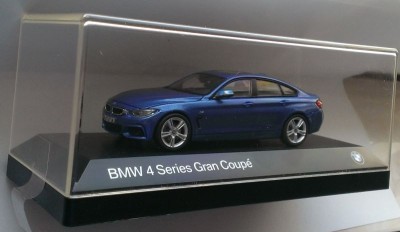 Macheta BMW seria 4 Gran Coupe (F36) Blue - Kyosho 1/43 foto