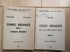 chimie organica vol. I introducere hidrocarburi + vol. II note curs anul II TSCO foto