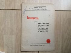 instructia pentru repararea arcurilor de la locomotive automotoare vagoane RSR foto