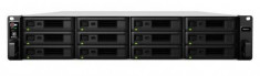 NAS Synology RS2418+, Gigabit, 12 Bay-uri, Procesor Intel Atom C3538, Quad Core 2.1 GHz, 4 GB DDR4 (Negru) foto