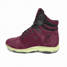 Ghete sport dama, din piele naturala, marca Geox, D746TA-30-06, bordo, marime: 35 foto