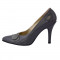 Pantofi dama, din piele naturala, marca Endican, B441-14, gri, marime: 36