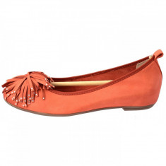 Balerini dama, din piele naturala, marca Caprice, 9-22121-20-11, orange, marime: 38 foto