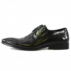Pantofi eleganti barbati, din piele naturala, marca Alberto Clarinii, D7712-S01A-01-113, negru, marime: 39 foto