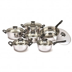 Set oale inox Floria, 12 piese, manere bachelita foto