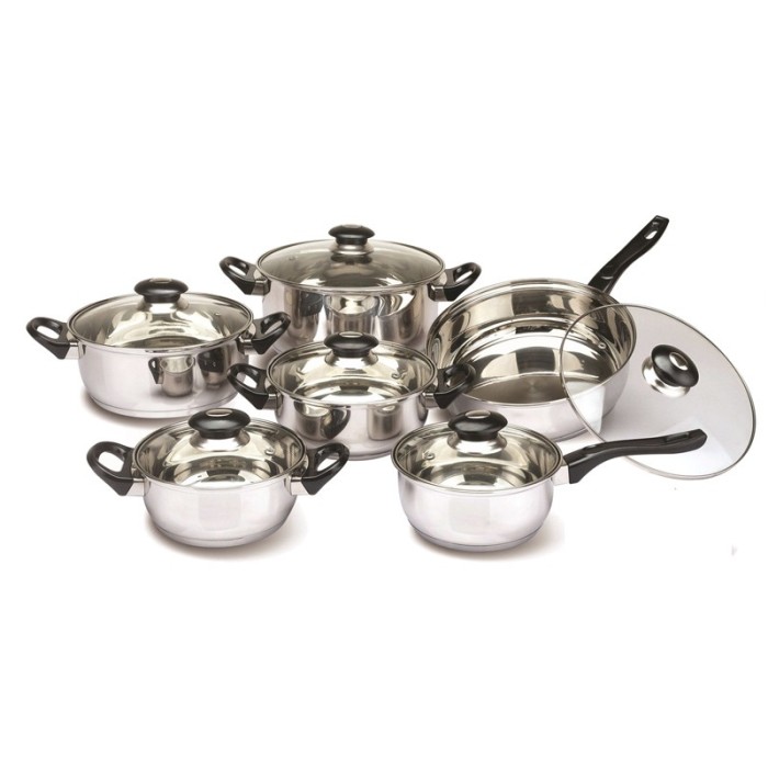 Set oale inox Floria, 12 piese, manere bachelita Set oale inox Floria, 12 piese, manere bachelita