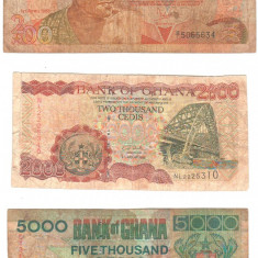SV * Ghana LOT 200 CEDIS 1983 si 2000 + 5000 CEDIS 2003 +/- F