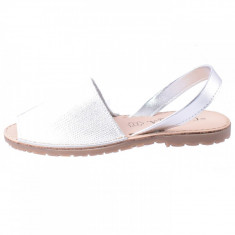 Sandale dama, din piele naturala, marca Carmela, 65618-18-44, argintiu, marime: 35 foto