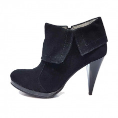 Botine dama, din piele naturala, marca Poison Concept, 262-8-01-80, negru, marime: 40 foto