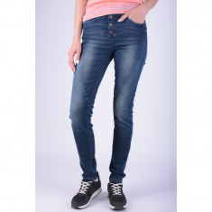 Blugi Dama Object Linda Boyfriend Dark Blue Denim foto