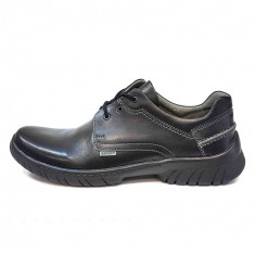 Pantofi barbati, din piele naturala, marca Badura, 2075-01-16, negru, marime: 45 foto