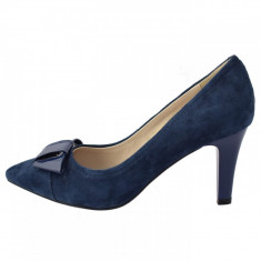Pantofi dama, din piele naturala, marca Epica, AJ3G385-7, albastru, marime: 36 foto