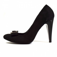 Pantofi dama, din piele naturala, marca Perla, 2115-1, negru, marime: 37 foto