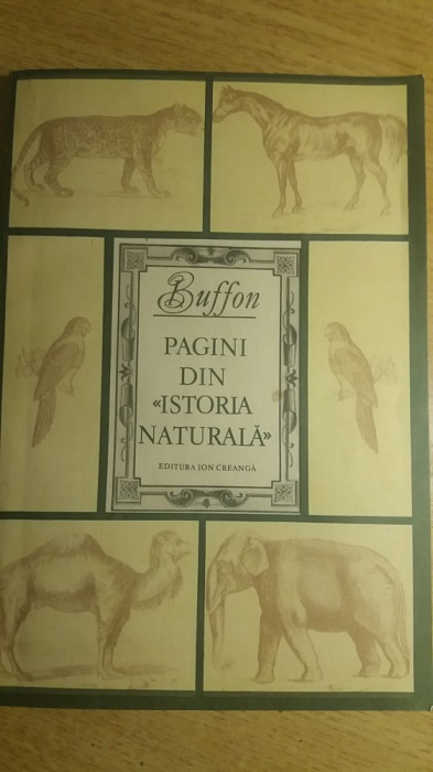 myh 21f - PAGINI DIN ISTORIA NATURALA - BUFFON - ED 1981