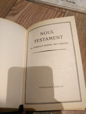 Noul testament al domnului nostru Isus Hristos Rr foto