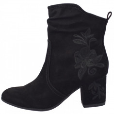 Botine dama, din piele naturala, marca Jana, 8-25323-21-01-09, negru, marime: 39 foto