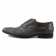 Pantofi eleganti barbati, din piele naturala, marca Marco Santini, A6H2947-14-28, gri, marime: 39 foto