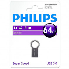 Memorie USB Philips Circle Edition 64GB USB 3.0 Metalic Black foto