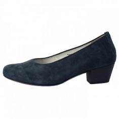 Pantofi dama, din piele naturala, marca Waldlaufer, 670501-1, negru, marime: 37.5 foto