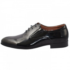 Pantofi barbati, din piele naturala, marca Alberto Clarini, C241-01A-01-113, negru, marime: 40 foto