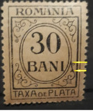 Cumpara ieftin Romania 1920 TAXA DE PLATA 30 BANI , VARIETATE EROARE, Nestampilat