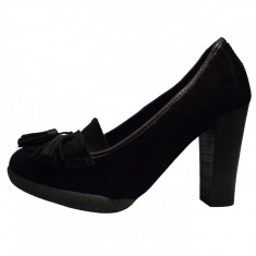 Pantofi dama, din piele naturala, marca Johnny, 7503-01-14, negru, marime: 37 foto