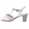 Pantofi dama, din piele naturala, marca Jana, 8-28307-22-13, alb, marime: 37