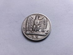 Italia 5 lire 1927 foto