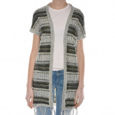 Cardigan Gros Maneca Scurta Vero Moda Homey 2/4 Fringe Ivy Green foto