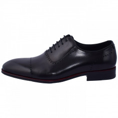 Pantofi barbati, din piele naturala, marca Eldemas, EL550-331-H-01-24, negru, marime: 43 foto