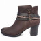 Botine dama, din piele naturala, marca Tamaris, 25338-02-10, maro, marime: 39