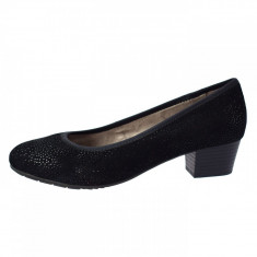 Pantofi dama, din piele naturala, marca Jana , 8-22303-20-1, negru, marime: 37 foto