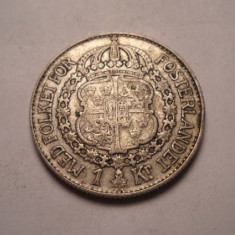 Suedia 1 Coroana Krona 1938