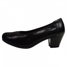 Pantofi dama, din piele naturala, marca Alpina, 8W64-D-1, negru, marime: 37 foto