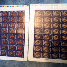 Set 4 coli timbre Romania jules verne 32 serii 2005
