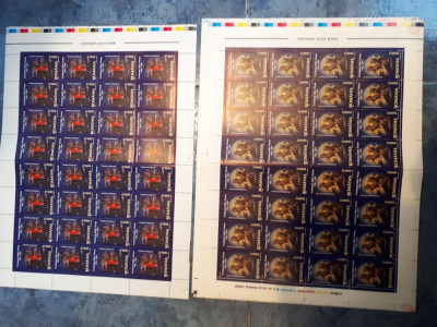 Set 4 coli timbre Romania jules verne 32 serii 2005 foto